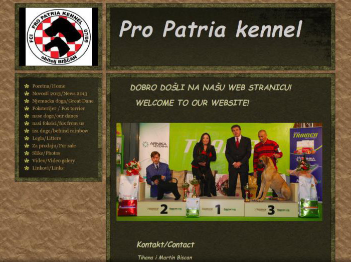 Uzgajivačnica Njemačkih doga i Foxterijera